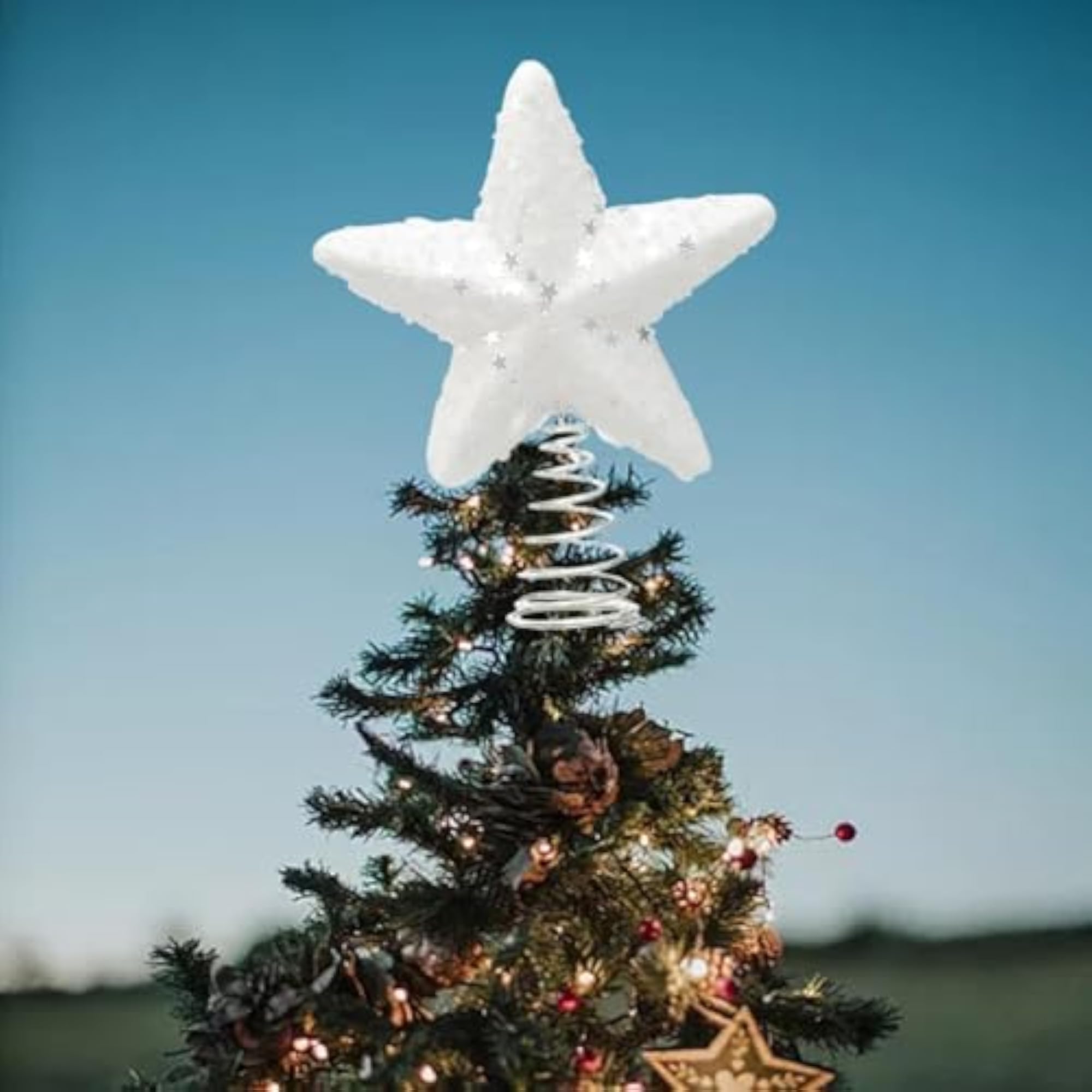 Christmas Treetop Star for Indoor Use